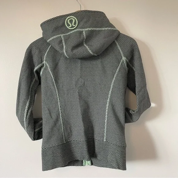 RARE Lululemon Scuba Hoodie Double Diamond Fresh Teal - Picture 4 of 10